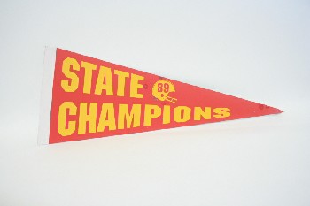 Trophy, Pennant, TRIANGULAR,RED & YELLOW,