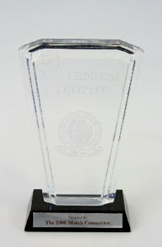Trophy, Award, BEVELED SHAPE, BLACK BASE, 