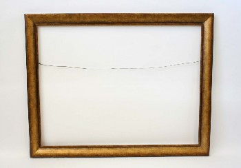 Art, Frame , 3.5x4.5', PLAIN MOTTLED BORDER W/BLACK SHADING, EMPTY, WOOD, BROWN