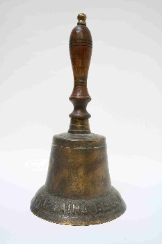 Bell, Wooden Handle, WOOD HANDLE, 