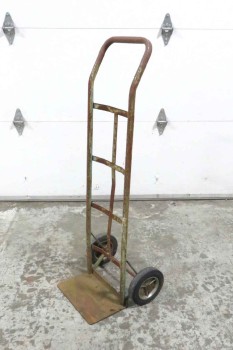 2 WHEEL HAND CART, DOLLY, RUSTED, Garage & Tools 