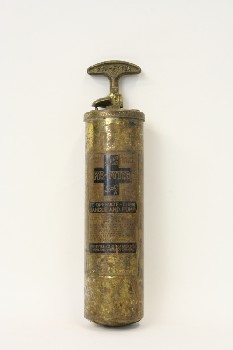 Fire, Extinguisher, OLD STYLE, HAND PUMP, METAL, BRASS