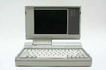 Computer, Laptop, OLD STYLE,NO NAME, PLASTIC, GREY