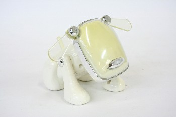 Toy, Robot, ROBOT DOG TOY, PLASTIC, OFFWHITE