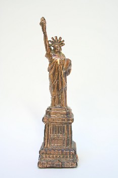 Statuary, Tabletop, STATUE OF LIBERTY, NEW YORK CITY LANDMARK, NYC, USA, AMERICANA, METAL, COPPER