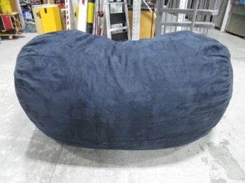 Chair, Beanbag, EXTRA LARGE OVERSIZED BEAN BAG SOFA / LOUNGER, USED, DK.GREY