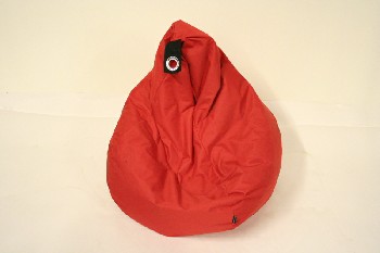 Chair, Beanbag, PLAIN BEAN BAG CHAIR, RED
