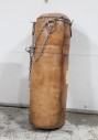 Sport, Boxing, PUNCHING BAG, HANGING W/CHAINS, LEATHER, BROWN