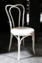 Chair, Dining, BENTWOOD, "HAIRPIN" STYLE, NO ARMS, WOOD, WHITE