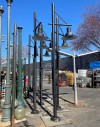 MARINE/WHARF STYLE LIGHT/LAMP POLE W/SHADE, METAL BASE , Lighting & Candles