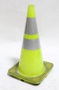 Industrial, Smalls, SAFETY PYLON W/REFLECTIVE STRIPS, PLASTIC, YELLOW
