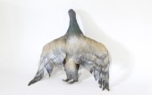 Meat, Animal (Fake), SINGLE FAKE REALISTIC BIRD, DEAD PIGEON, ANIMAL CARCASS, WINGS OUT (ALL 13-15" WING SPAN), RUBBER, GREY