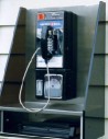 Phone, Payphone, INDOOR, PARTIAL BOOTH / SURROUND W/PLEXI SIDES, STAINLESS STEEL SURFACE, LOWER SHELF, WALLMOUNT, PUBLIC, CIRCA 1990 - Condition May Not Be Identical To Photo, Phones Rent Separately, STAINLESS STEEL, GREY