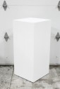 Plinth, Wood, PLAIN SQUARE PEDESTAL, DISPLAY COLUMN FOR MUSEUM / GALLERY ETC., WOOD, WHITE