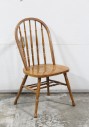 Chair, Dining, KITCHEN, TRADITIONAL, ROUNDED BACK, TURNED SPINDLES & POSTS, NO ARMS, WOOD, BROWN