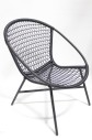 Chair, Side, MODERN, INDOOR / OUTDOOR, SYNTHETIC WICKER, ROUND, PLASTIC, GREY