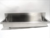 Plumbing, Sink, INDUSTRIAL / COMMERCIAL TROUGH STYLE, DRAINS LEFT, STAINLESS STEEL, SILVER