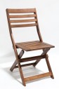 Chair, Folding, SLATS, PLAIN, OUTDOOR / PATIO, WOOD, BROWN