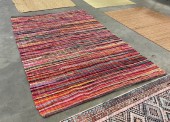 Rug, Area, 5FT x 8FT, COLOURFUL RAG RUG, RECTANGULAR, FABRIC, MULTI-COLORED