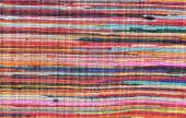 Rug, Area, 5FT x 8FT, COLOURFUL RAG RUG, RECTANGULAR, FABRIC, MULTI-COLORED