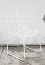 Chair, Stackable, MINIMALIST, CONTEMPORARY, WIRE FRAME, INDOOR / OUTDOOR, NO CUSHION, SIDE, METAL, WHITE