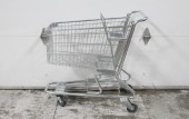 Cart, Shopping, STORE, GREY BUMPERS, HAND GRIP & FOLD DOWN CHILD SEAT, GENERIC, UNBRANDED, CHROME, SILVER