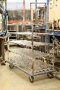 WIRE UTILITY RACK W/SHELVES, ROLLING, Furniture