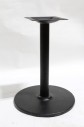 Table, Base, SQUARE MOUNT FOR TABLE, CYLINDRICAL POST, ROUND 22" DIAMETER BASE, METAL, BLACK