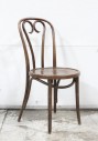 Chair, Dining, BENTWOOD, CURVED "CANDY CANE" STYLE, NO ARMS, WOOD, BROWN